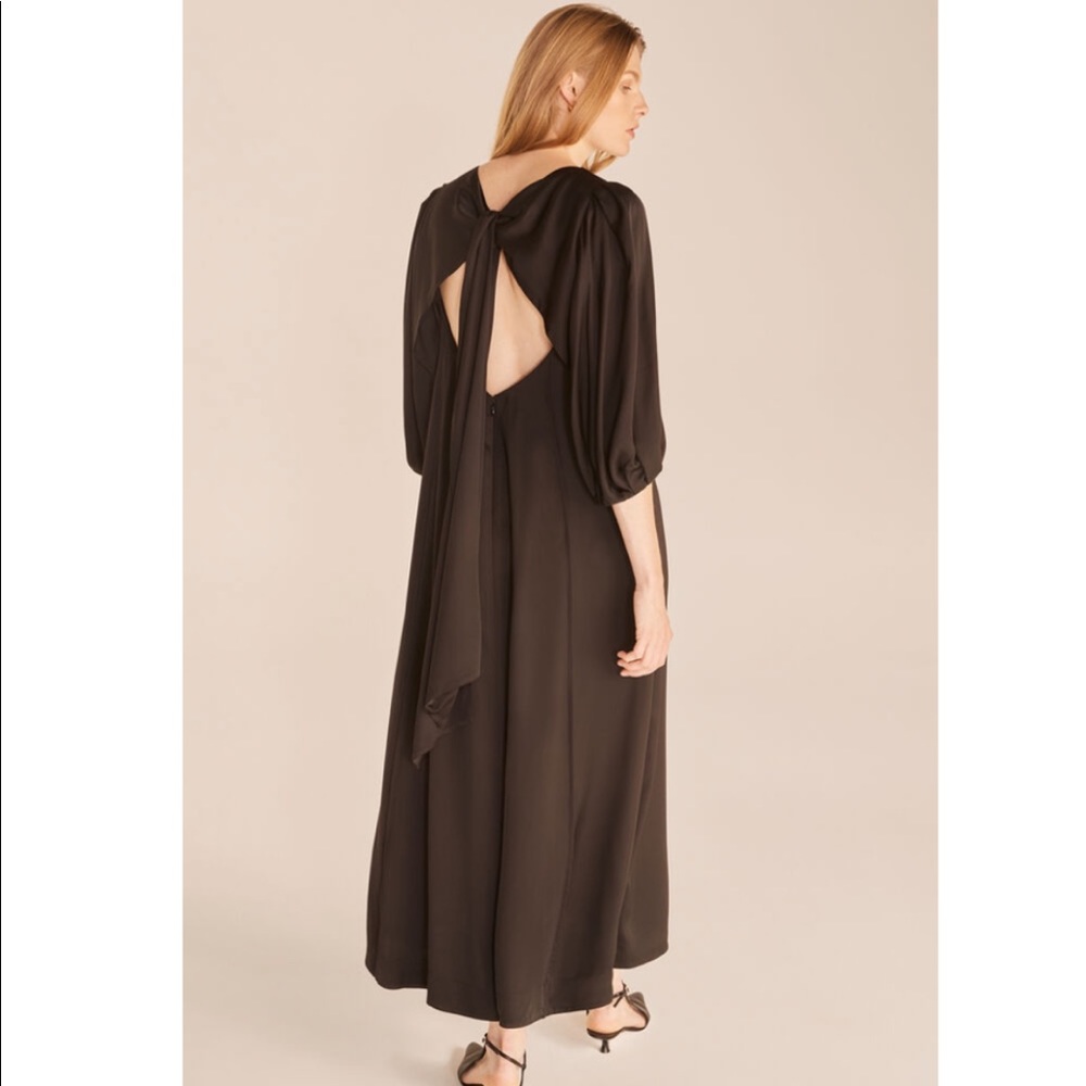 Open Back Black Dress